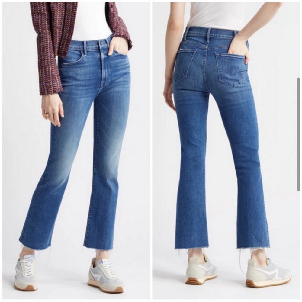 MOTHER Jeans: Hustler Ankle Fray - Wish on a Start size 25